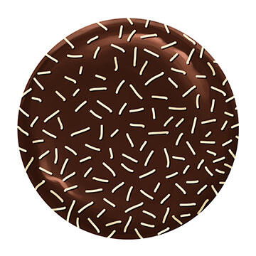 Wondernuts - donat huruf rasa unik, Chocolate